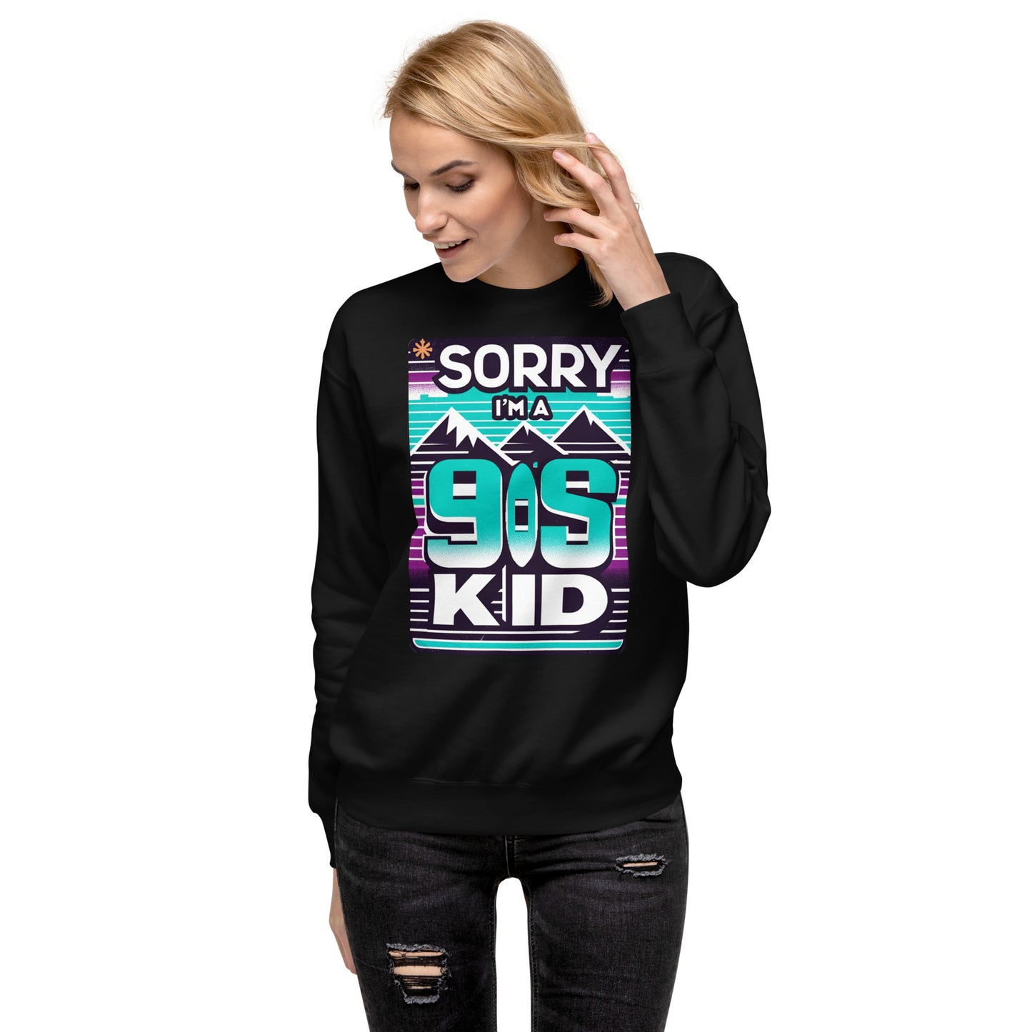 Im A 90's Kid Sweater - Retro Green