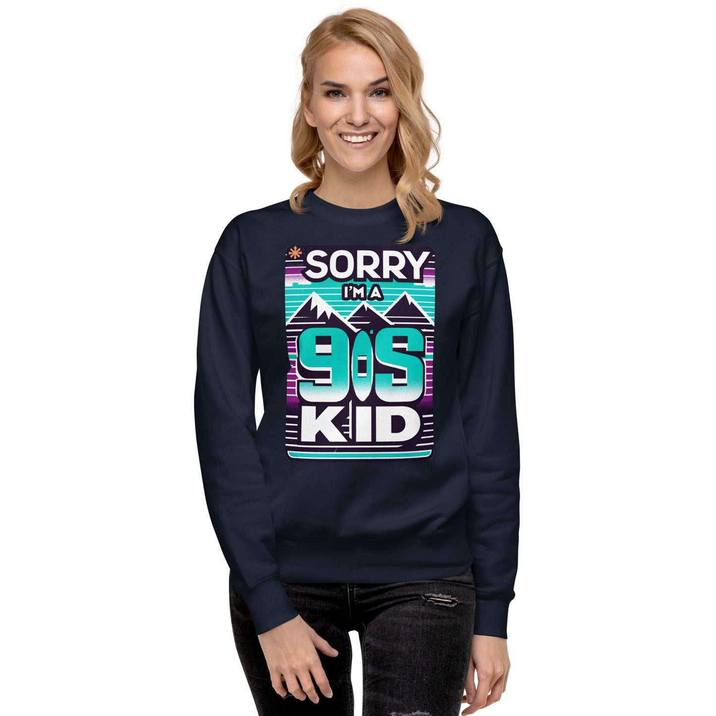 Im A 90's Kid Sweater - Retro Green