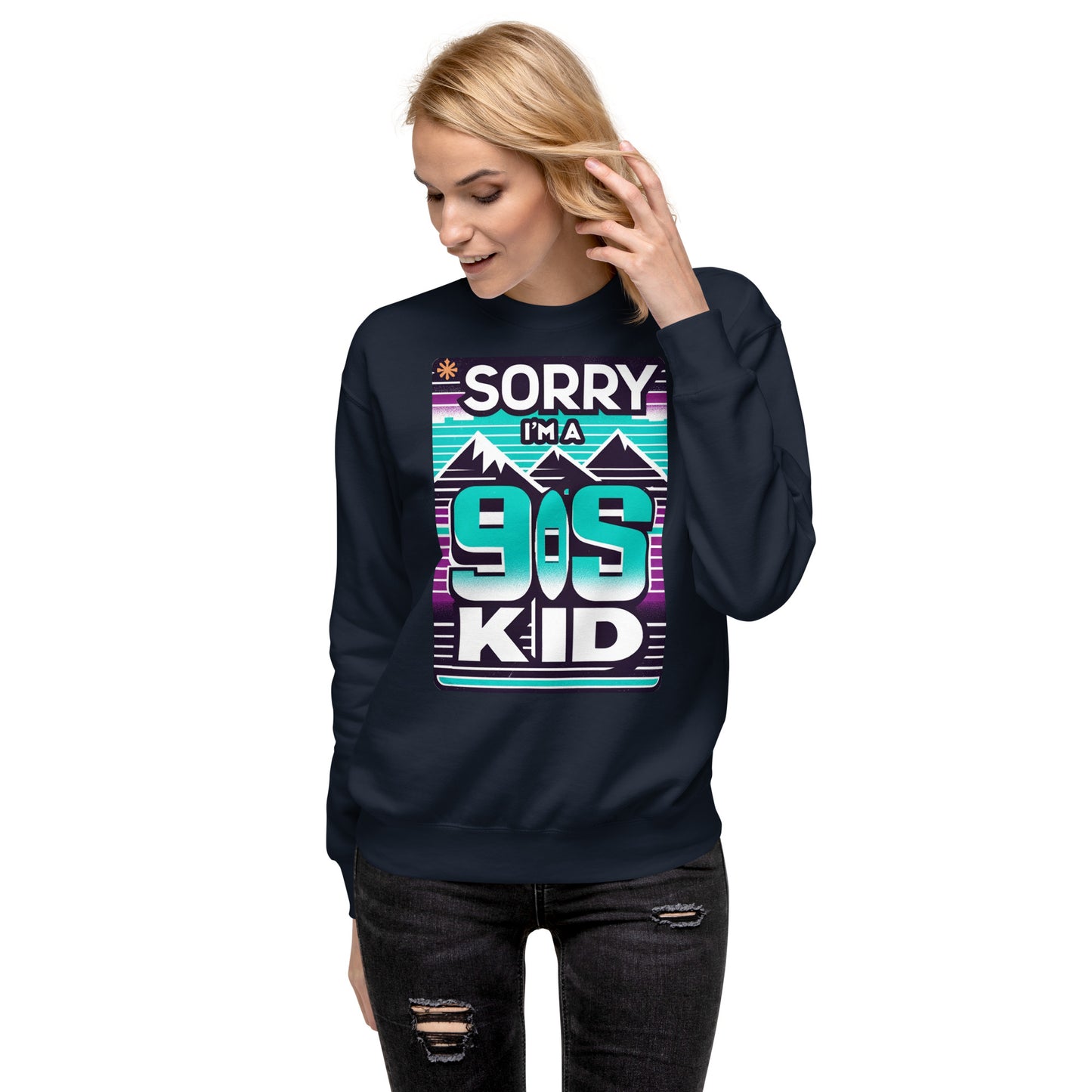 Im A 90's Kid Sweater - Retro Green