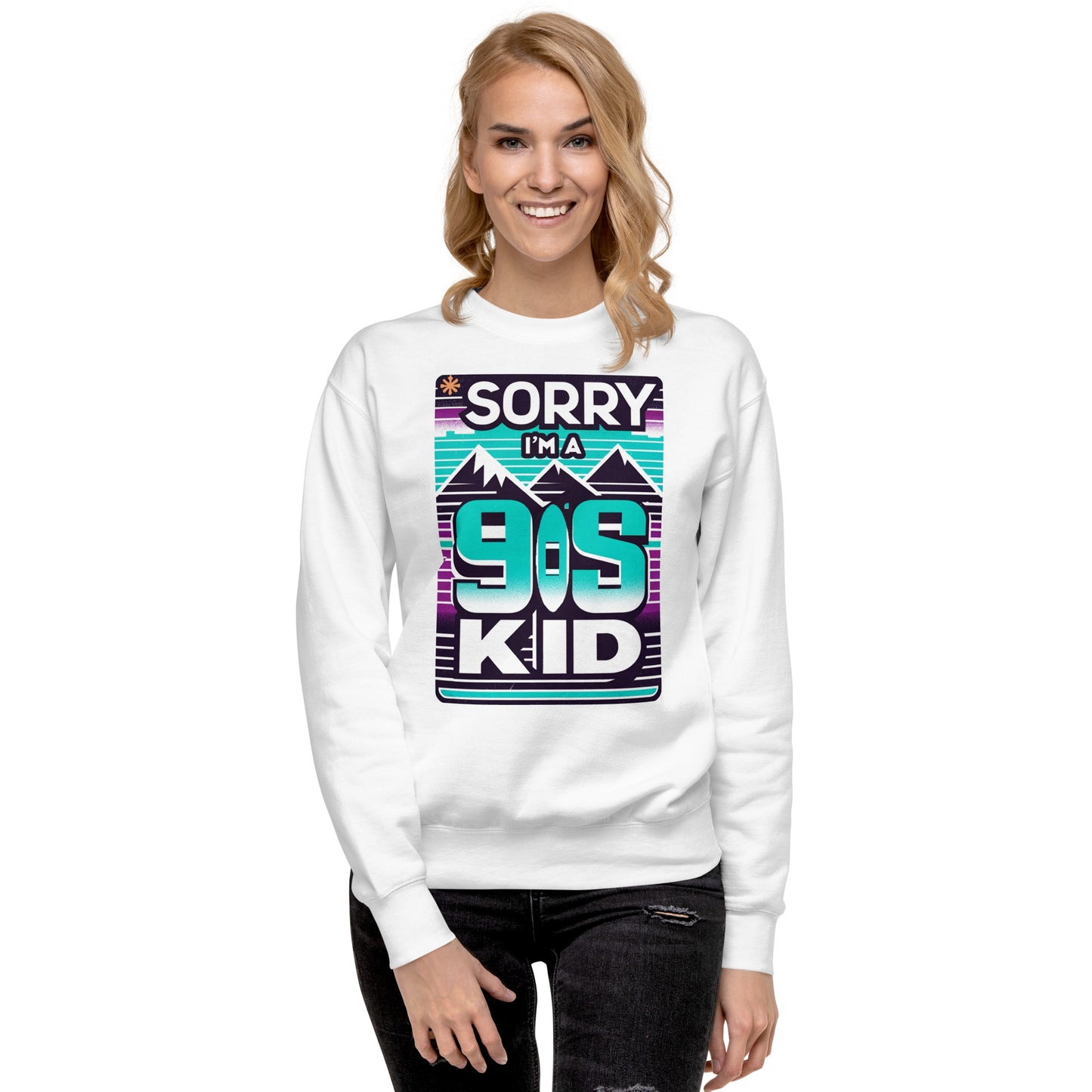 Im A 90's Kid Sweater - Retro Green