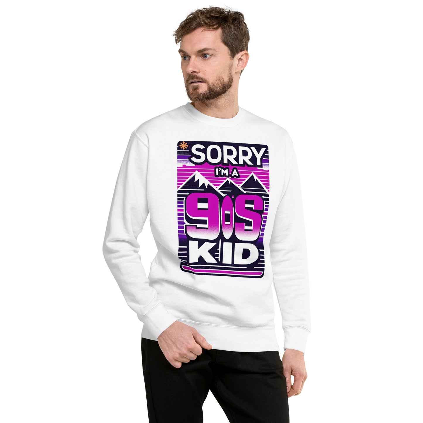 Im a 90's Kid Sweater - Retro Prink