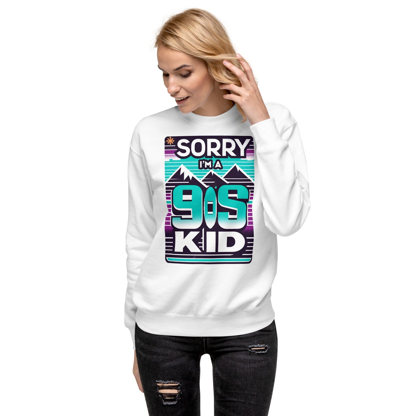 Im A 90's Kid Sweater - Retro Green