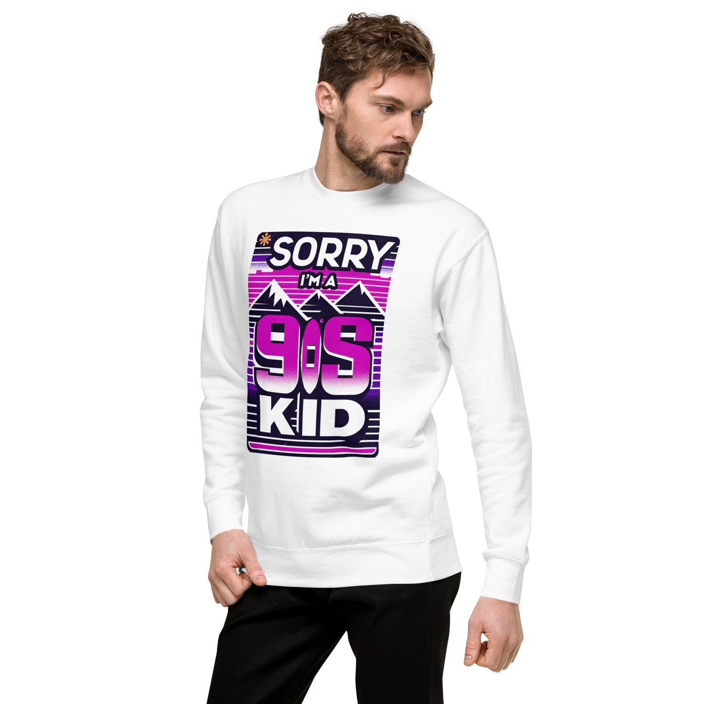 Im a 90's Kid Sweater - Retro Prink